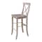 International Concepts X-Back Bar Height Stool, 30" Seat Height, Washed Gray Taupe S09-6133 - alternate 9